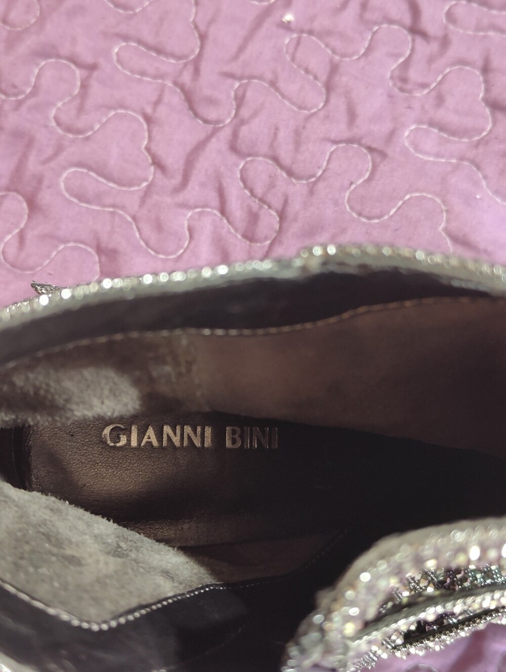 Gianni Bini Vinya Rhinestone Booties Size 8.5 - Picture 4 of 7